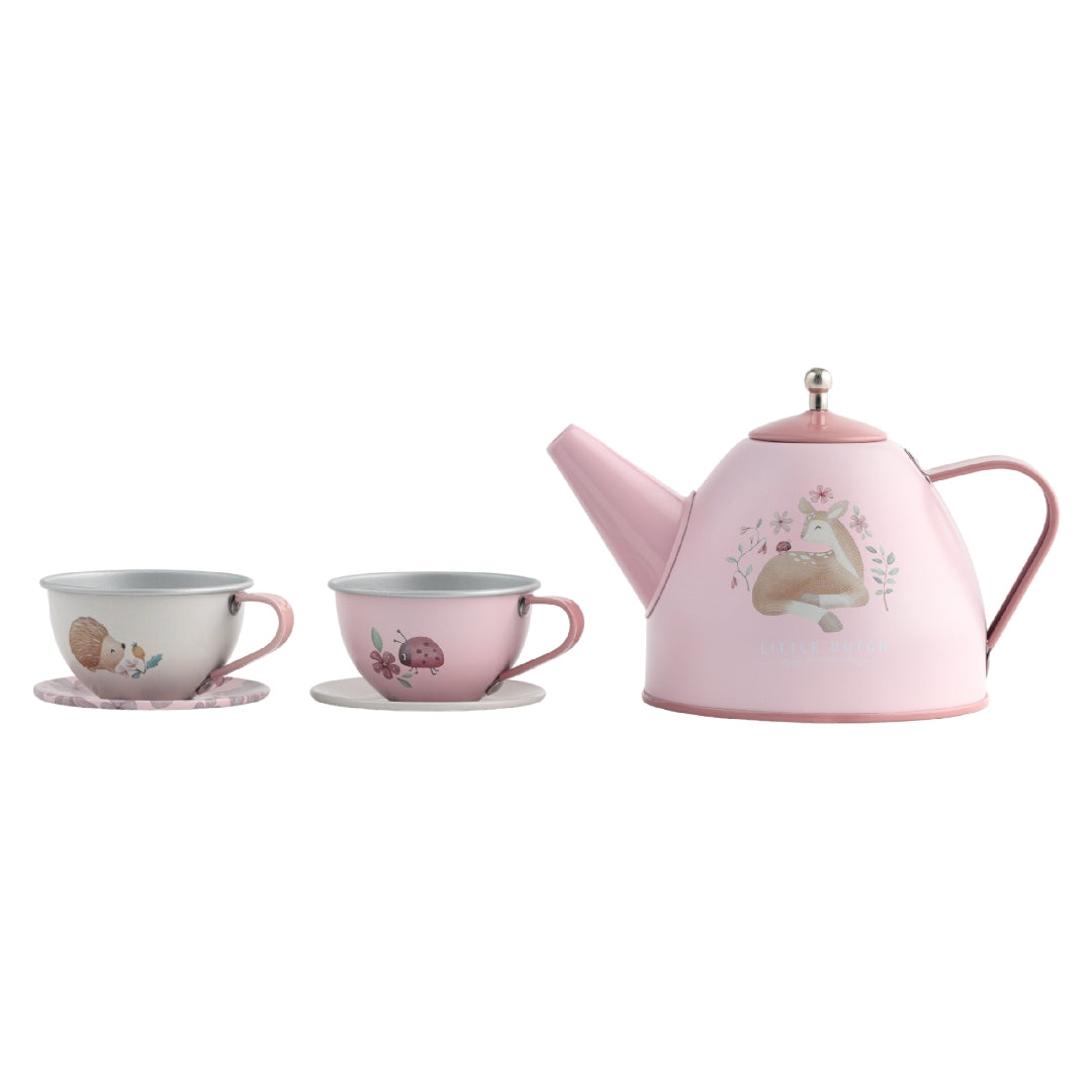 Tea set with suitcase Fairy Garden | Little Dutch