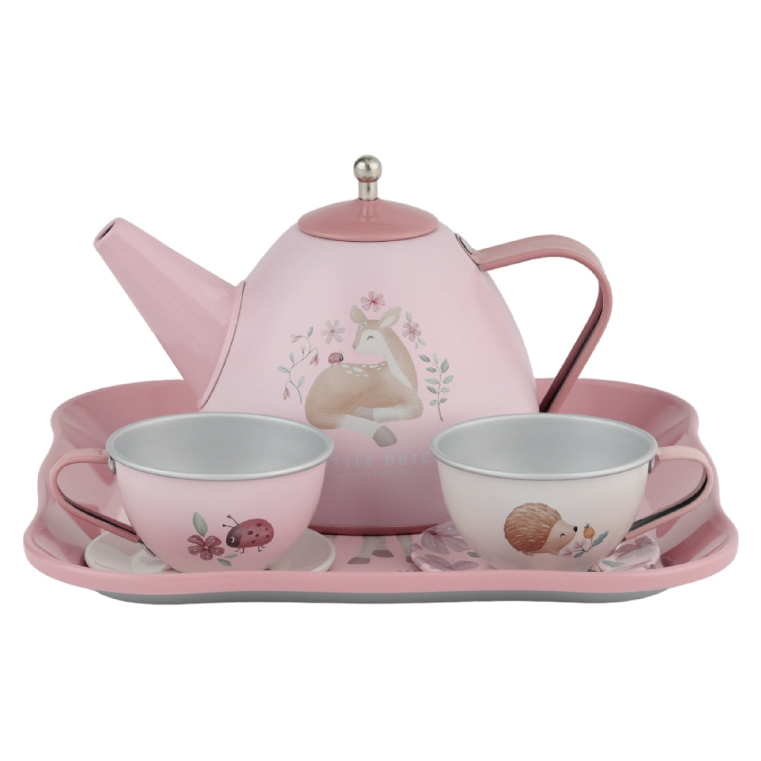 Tea set with suitcase Fairy Garden | Little Dutch