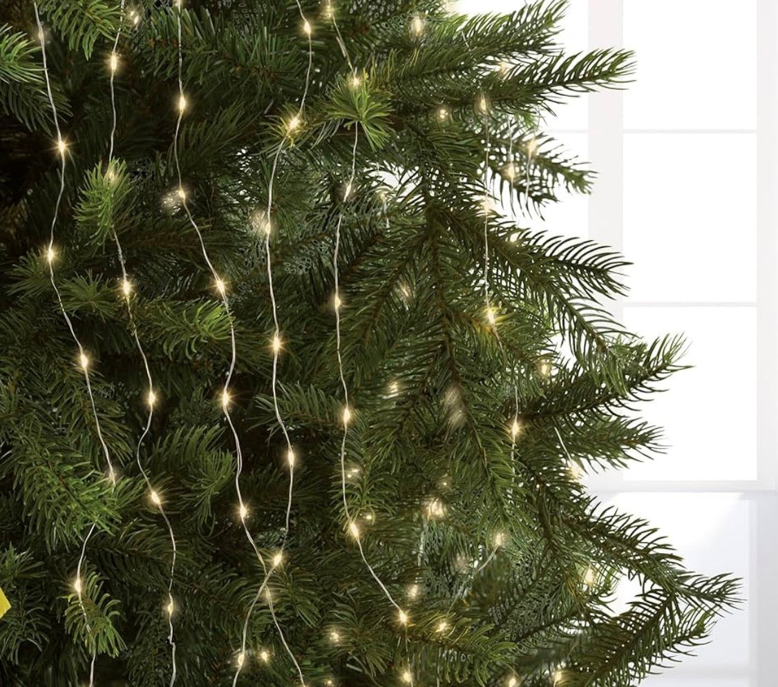 Guirlande lumineuse LED micro décorative pour sapin de Noël 180 cm blanc | lumineo