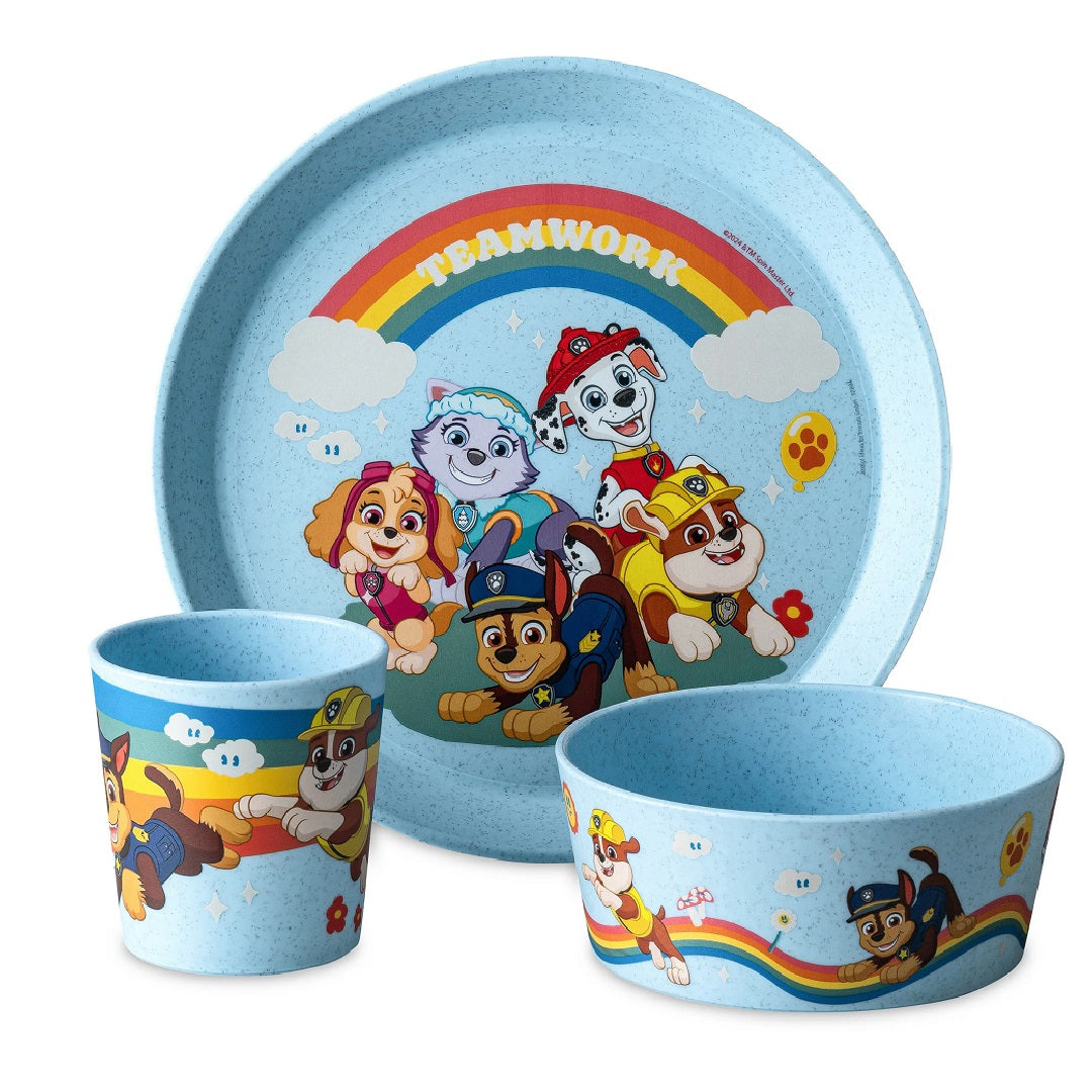 Connect Grow Paw Patrol 3-piece dinnerware set, blue | Koziol