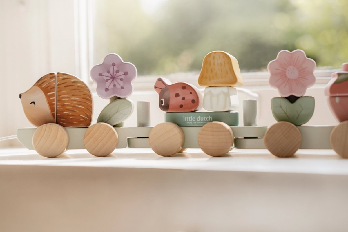 Holz-Zug Igel Fairy Garden "Zur Taufe" | Little Dutch