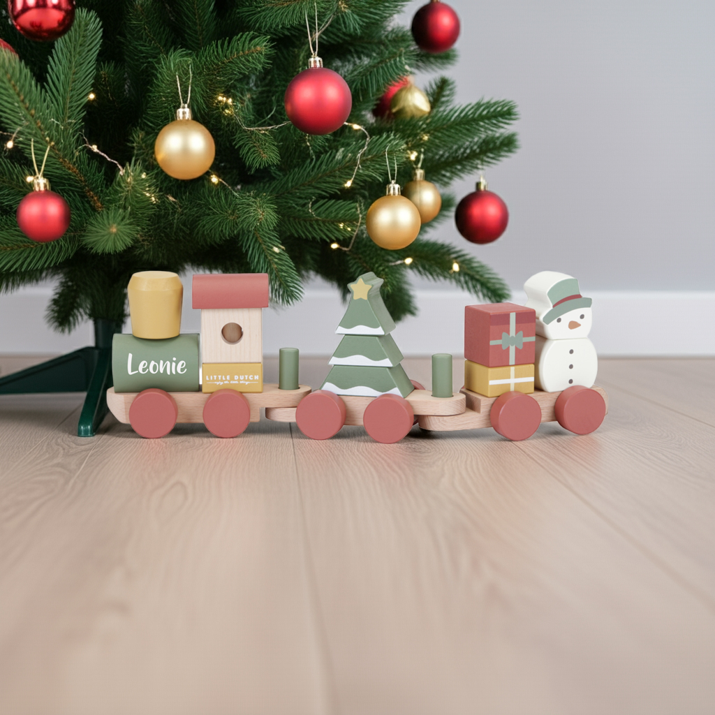 Personalized Wooden Train Christmas – Birth Gift