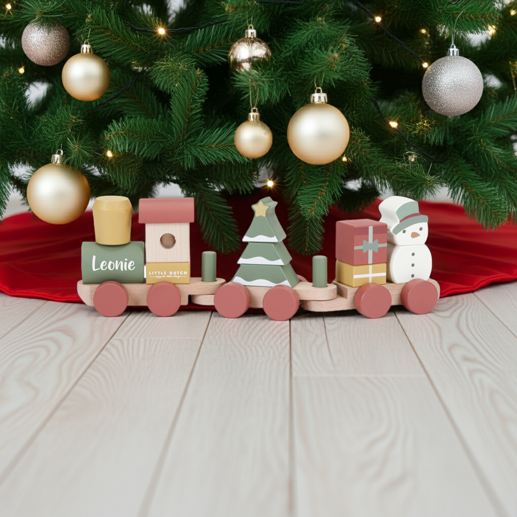 Personalized Wooden Train Christmas – Birth Gift