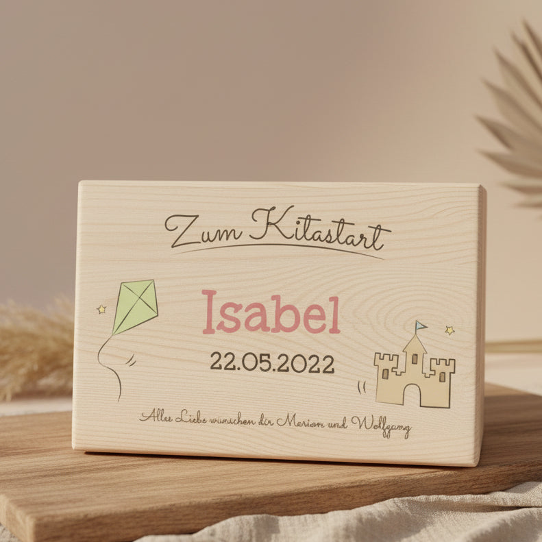 XL Memory Boxes - Natural Wood - Christening / School / Kindergarten / Communion - Personalized | Smack Boxes