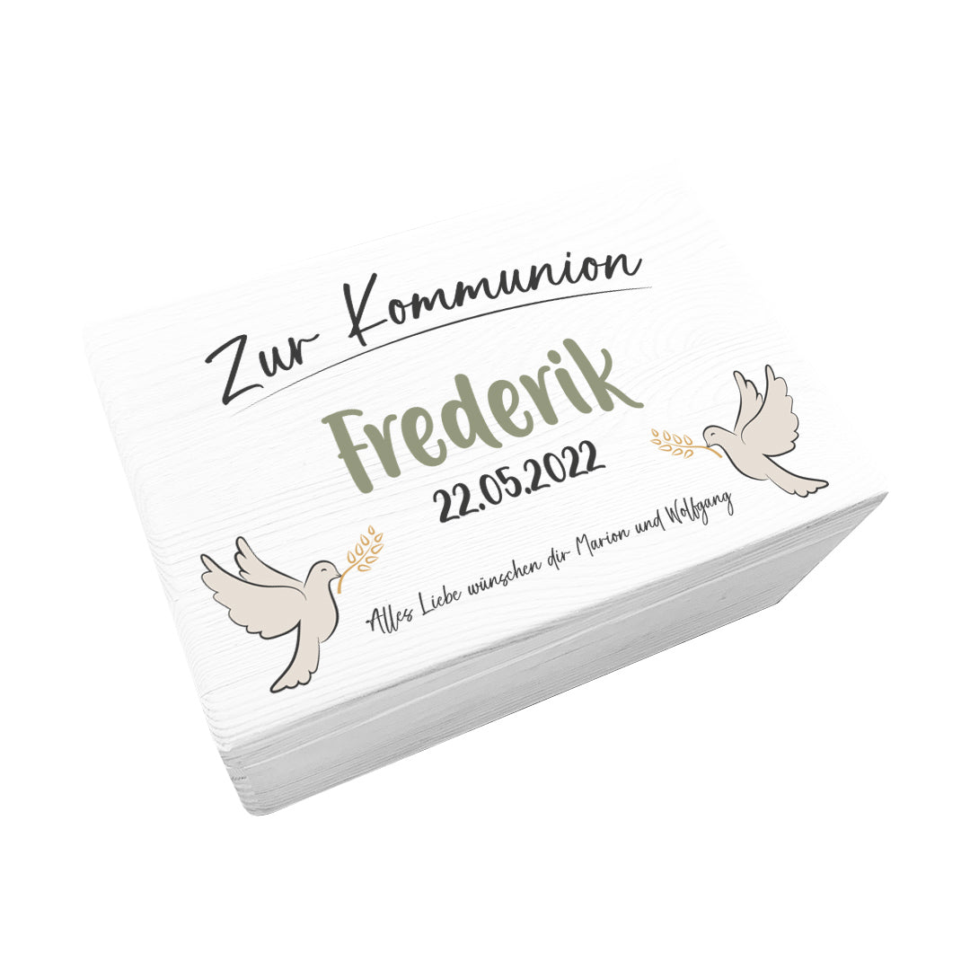 XL Memory Boxes - Natural Wood - Christening / School / Kindergarten / Communion - Personalized | Smack Boxes