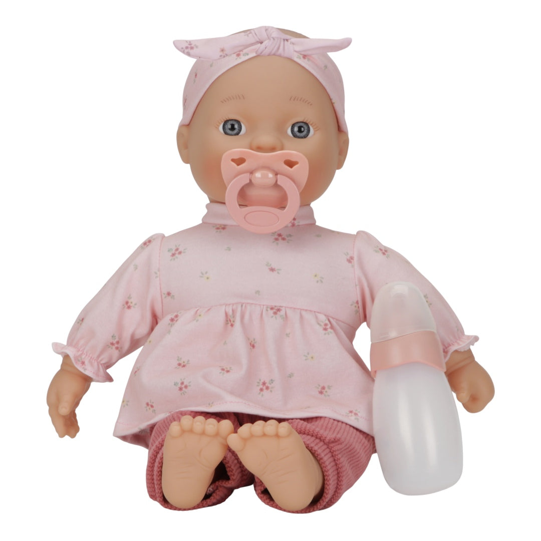 Personalisierte Babypuppe Lily mit Name & Zubehör | Geschenk für Kinder