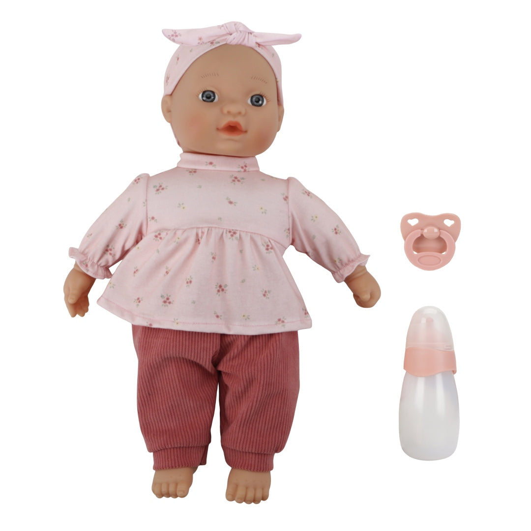 Personalisierte Babypuppe Lily mit Name & Zubehör | Geschenk für Kinder