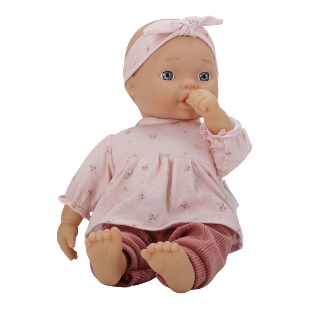 Personalisierte Babypuppe Lily mit Name & Zubehör | Geschenk für Kinder