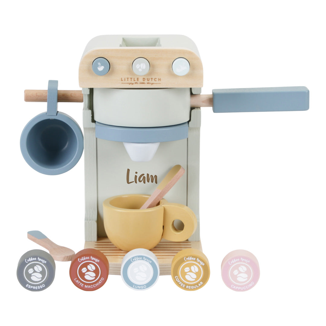 Small wooden coffee machine, mint