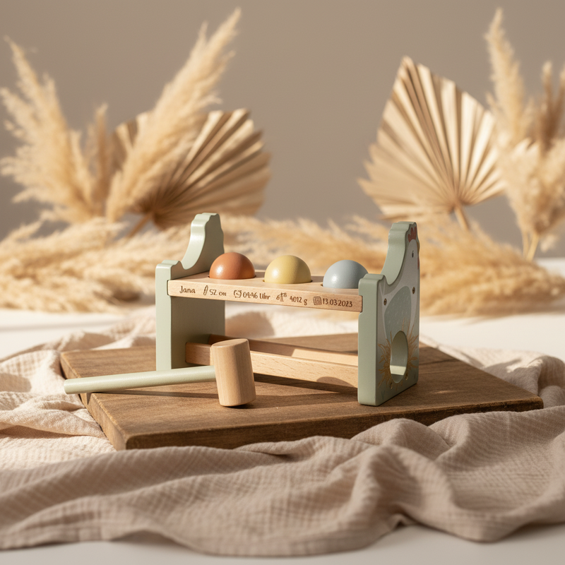 Hammer bench with balls Little Farm "For Birth"