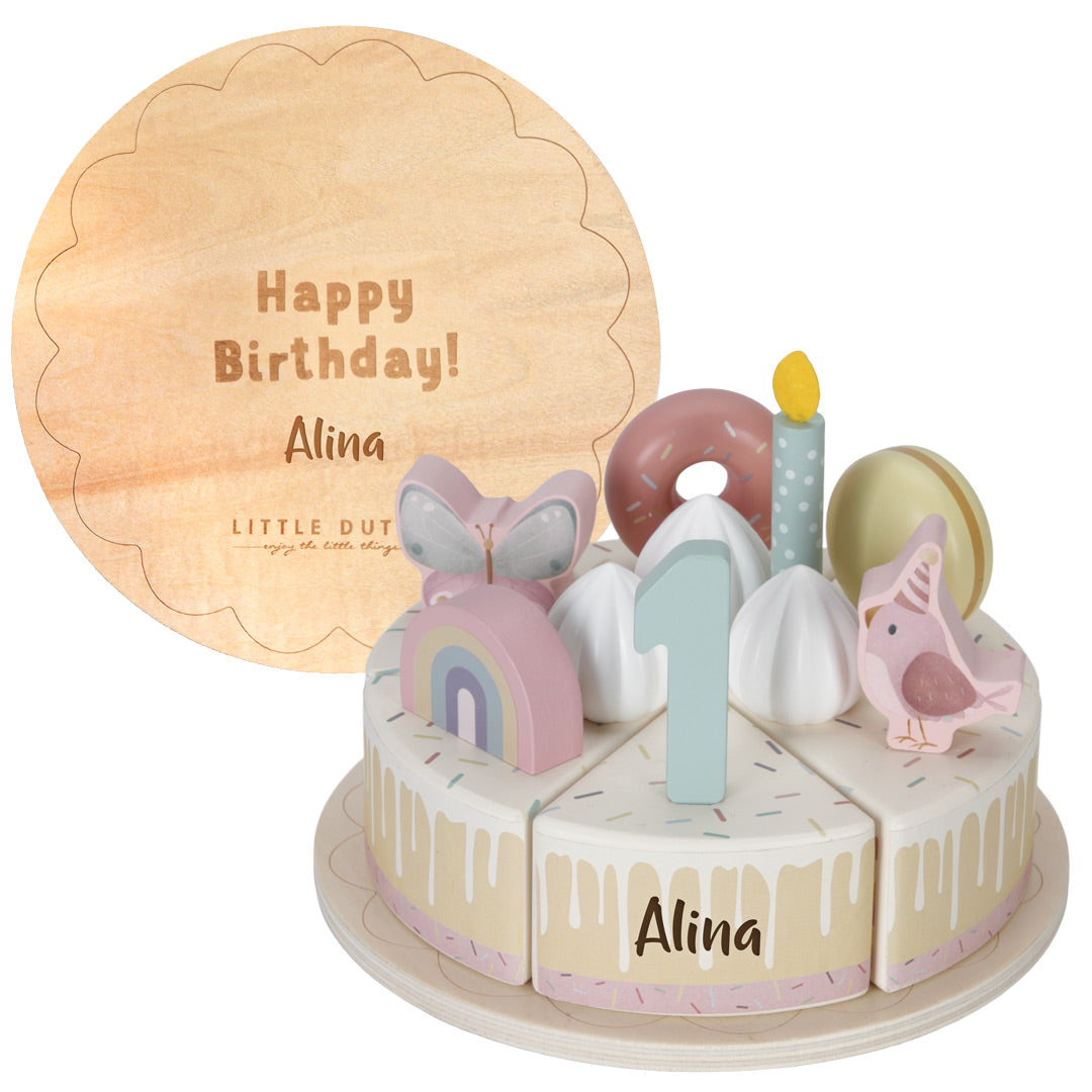 pink birthday cake