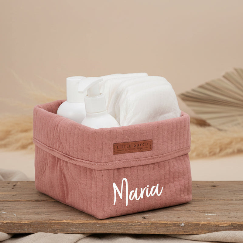 Pure Pink Blush Nursing Basket, Small | Little Dutch