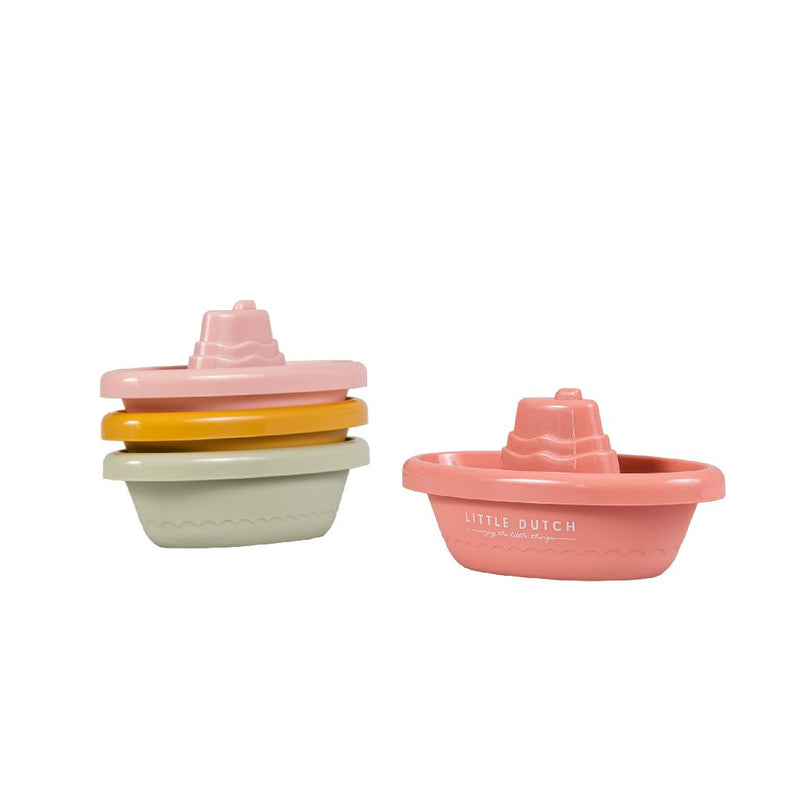 Bath toy boats pink | Little Dutch