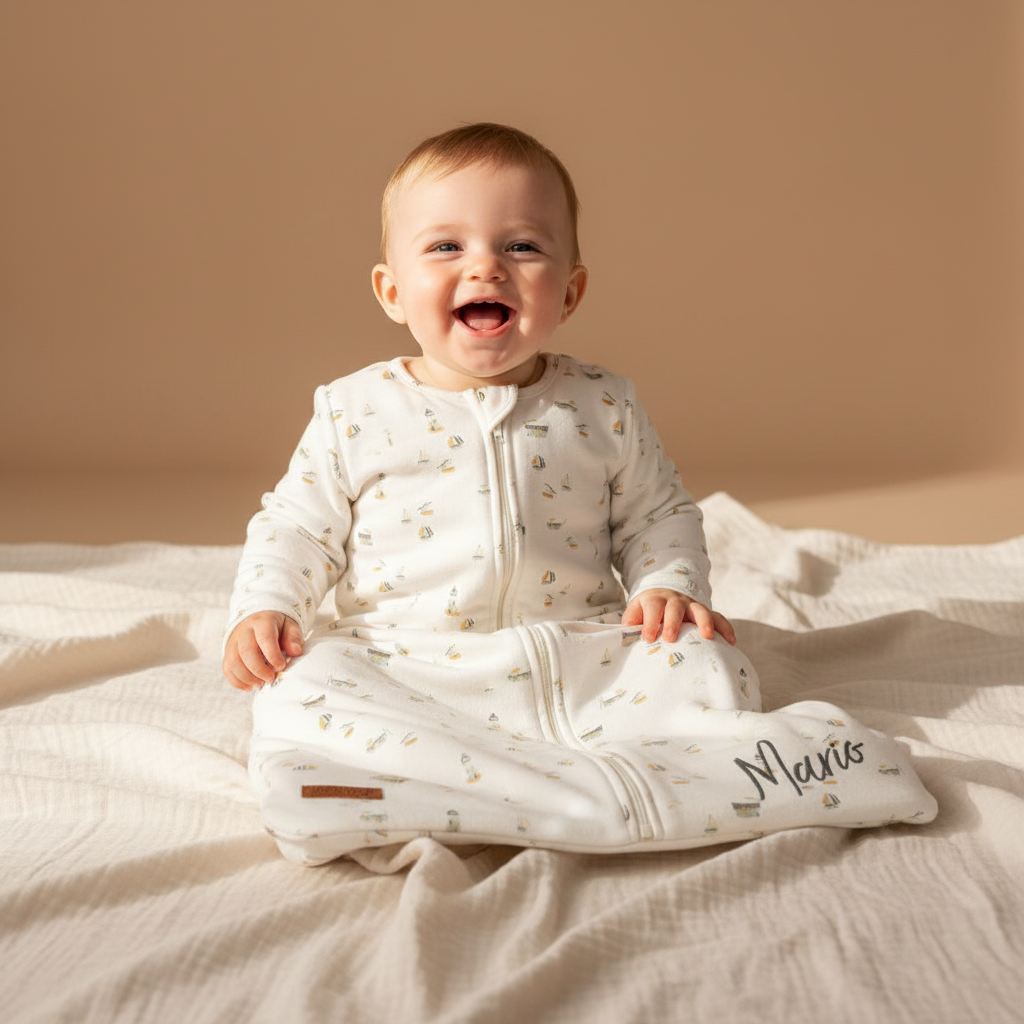 Winter sleeping bag 90 cm Sailors Bay, white | Little Dutch customizable