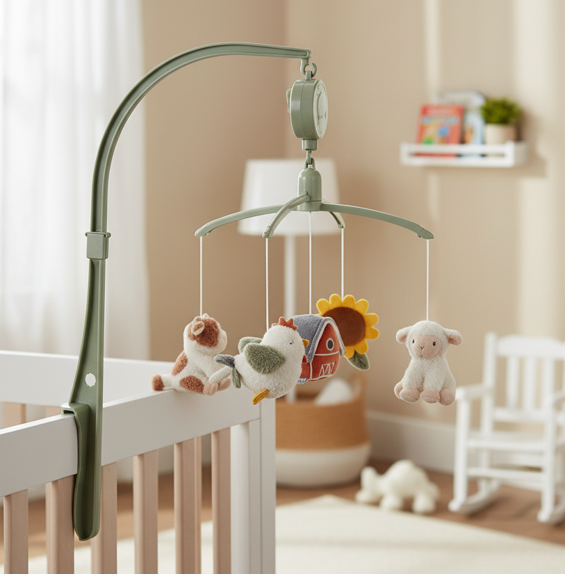 Personalisierbares Musik-Mobile Little Farm mit Namen by Schmatzepuffer®