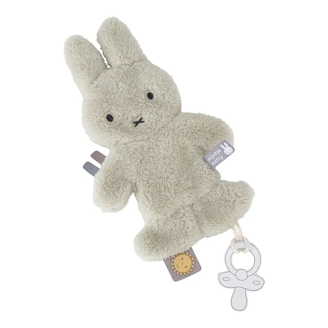 Miffy Fluffy Green Pacifier Cloth for Babies