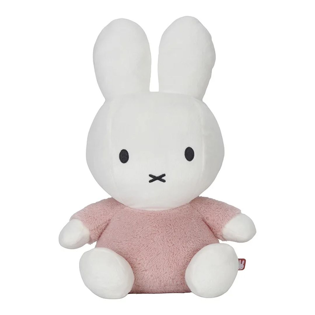 Peluche Miffy Lapin Fluffy Rose 35 cm
