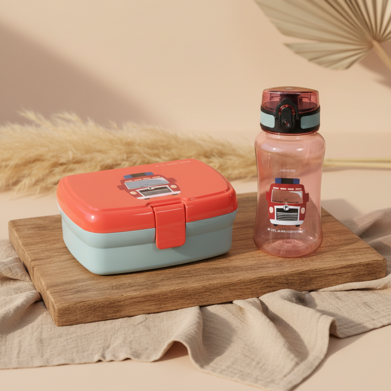 Breaktime Set Bottle & Lunch Box Tiny Drivers - Fire Department | Casual