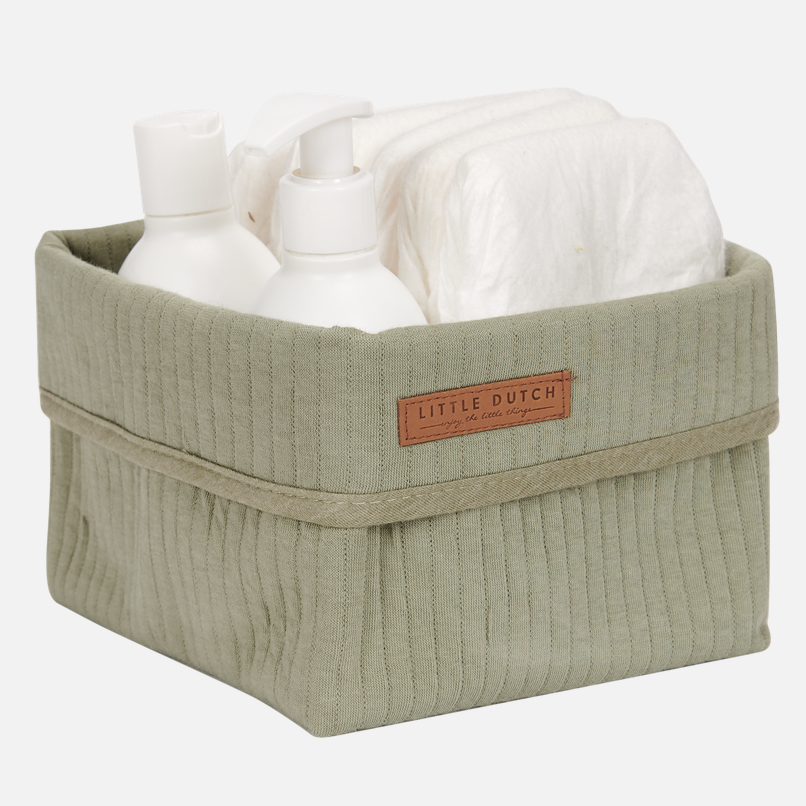 Pure Olive nursing basket, small | Little Dutch