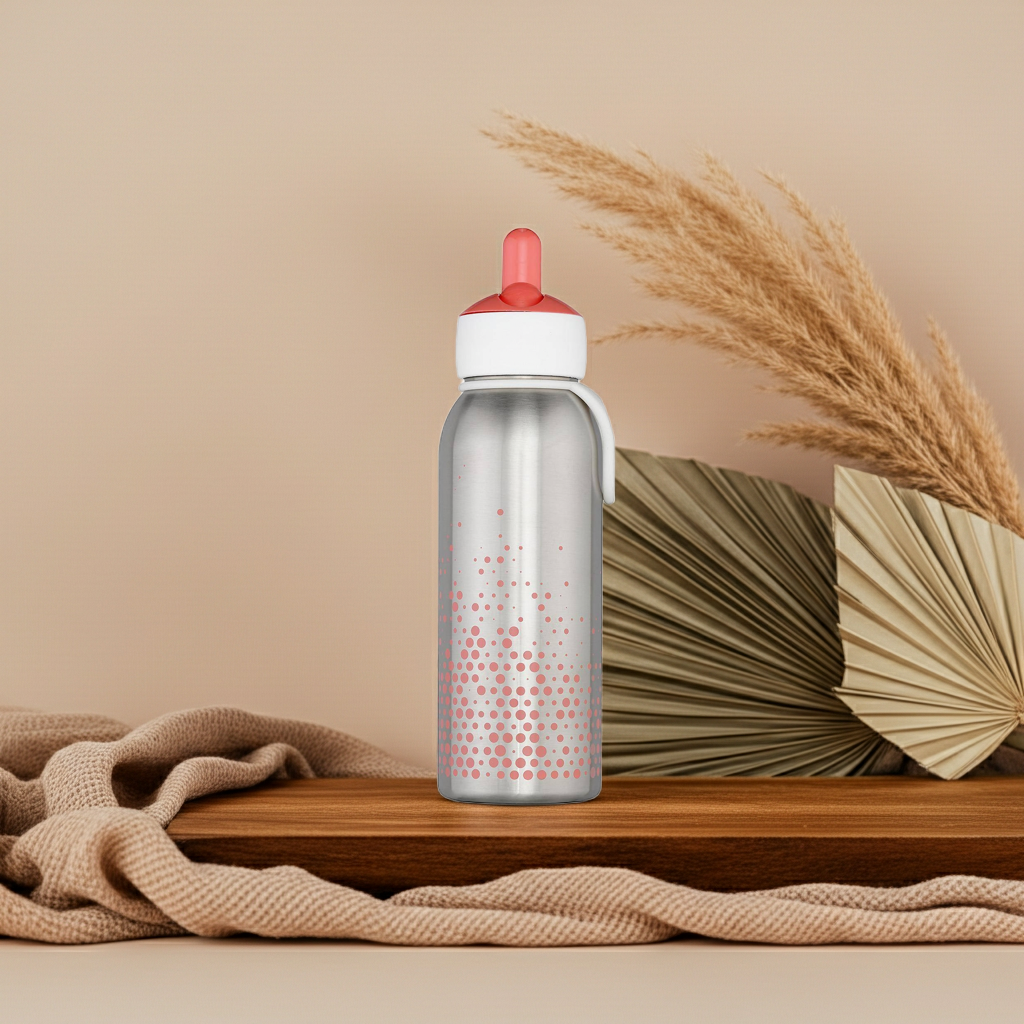 Insulated Bottle Flip-up 350 ml Pink – Kids' Drinking Bottle | Mepal