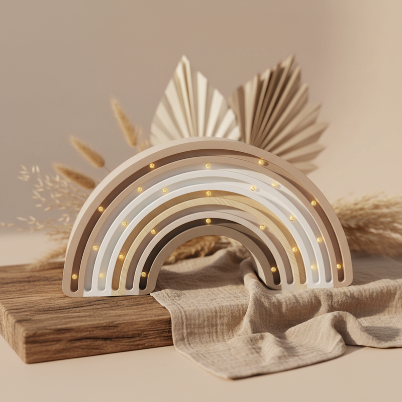 Rainbow lamp, cappuccino | Little Lights
