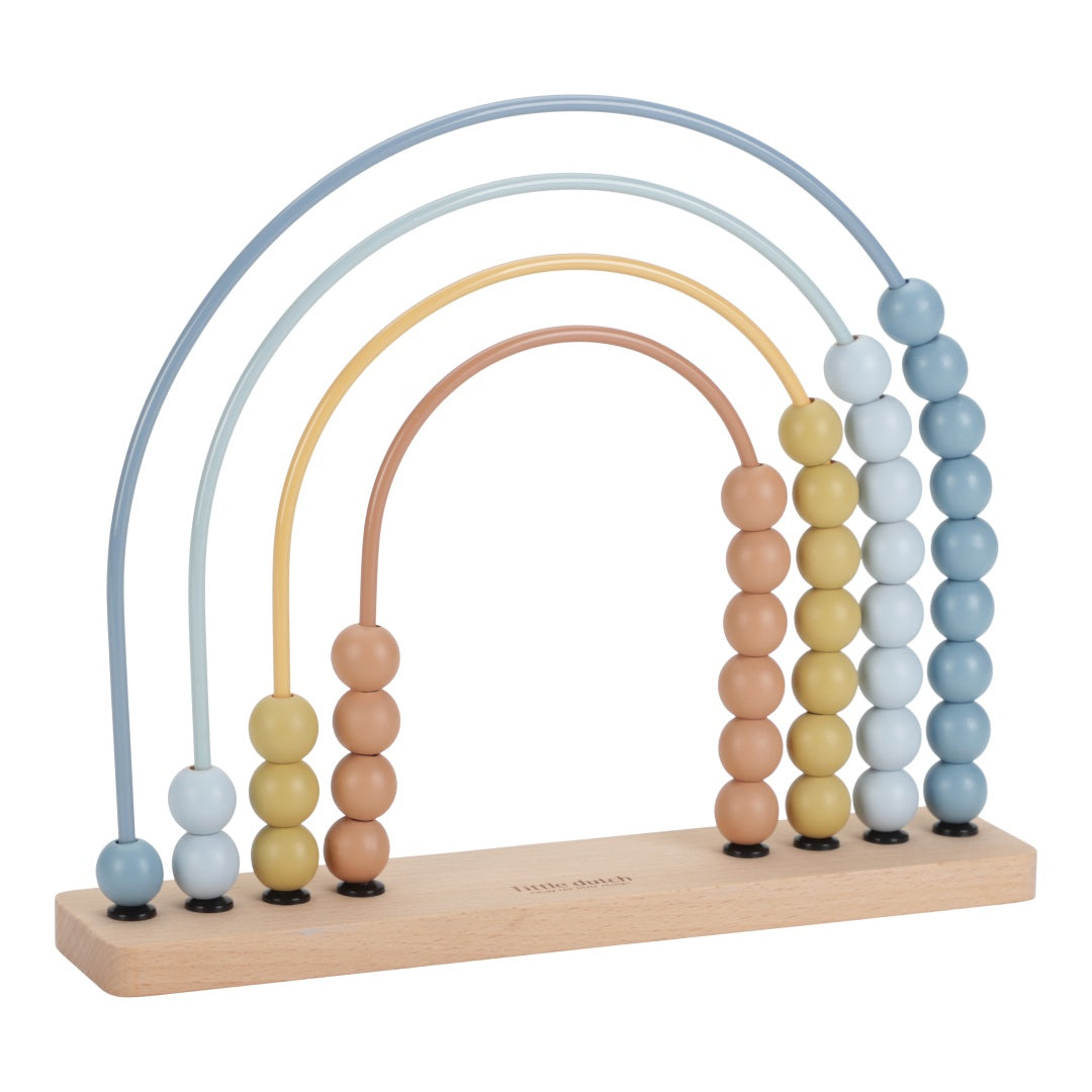 Rainbow Abacus Forest Friends Blue – Wooden Educational Toy