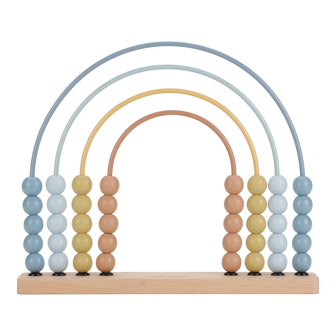 Rainbow Abacus Forest Friends Blue – Wooden Educational Toy