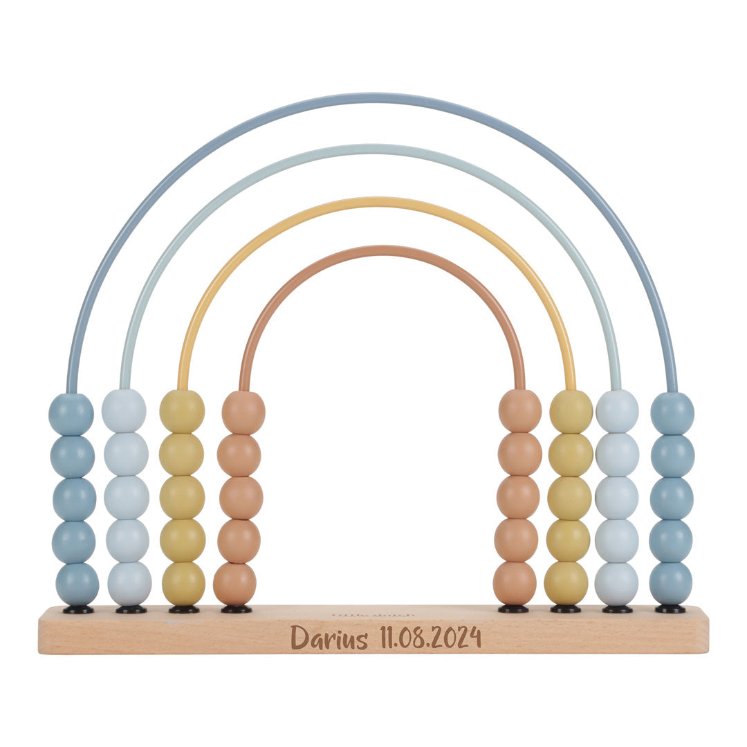 Rainbow Abacus Forest Friends Blue – Wooden Educational Toy