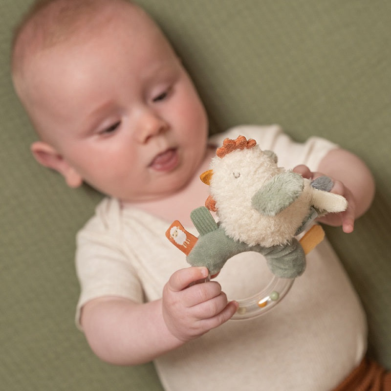 Little Farm chicken rattle grasping toy