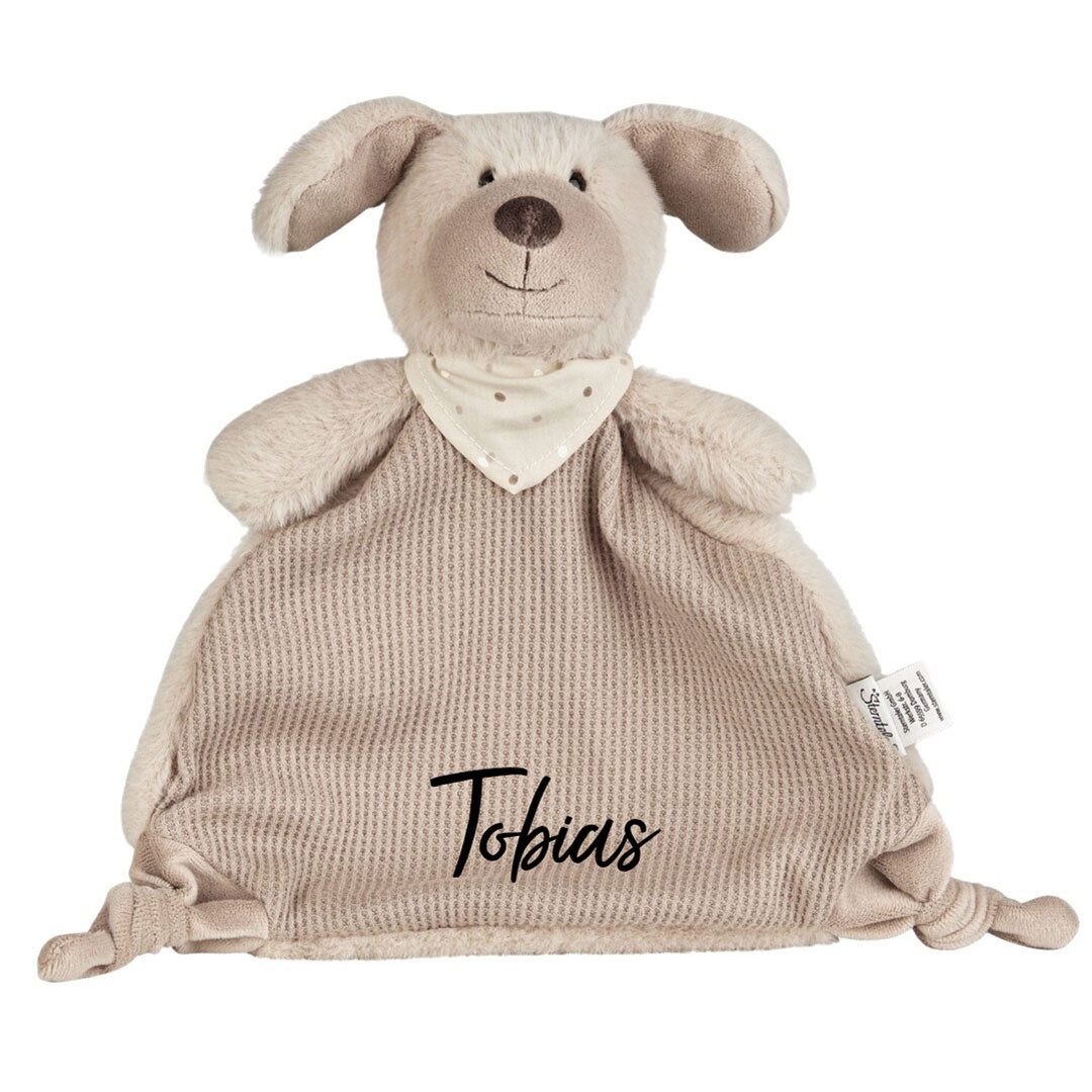 Personalized cuddly toy M dog Lucky with name | Sterntaler