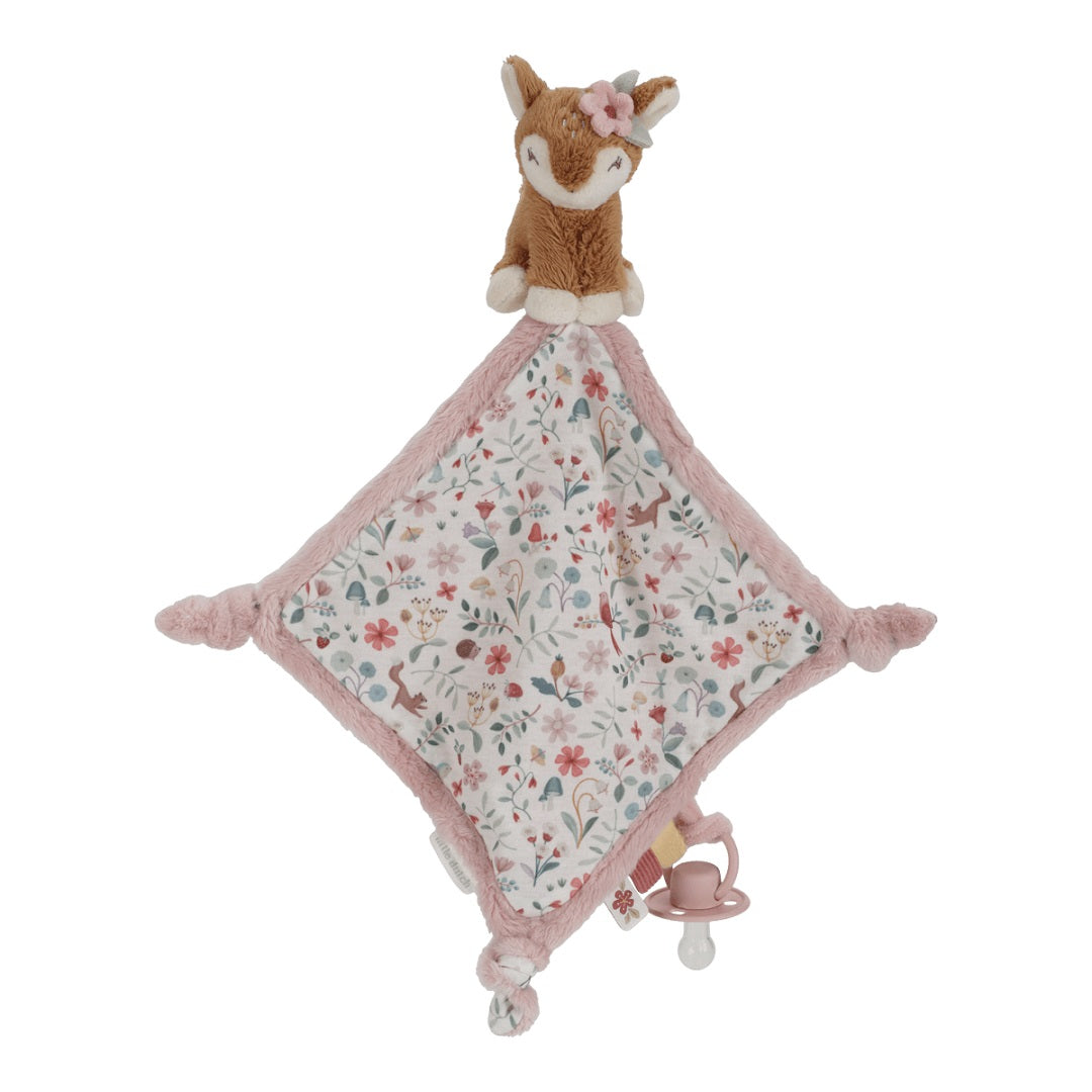 Snuggle blanket with deer print, Fairy Garden