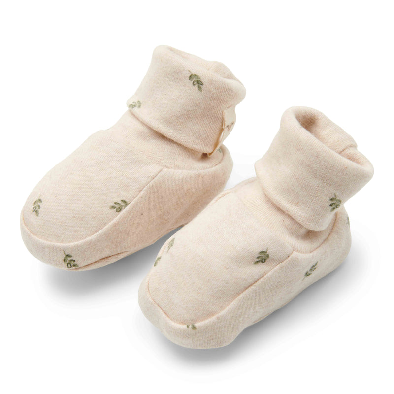 Crawling Shoes Green Leaves for Babies