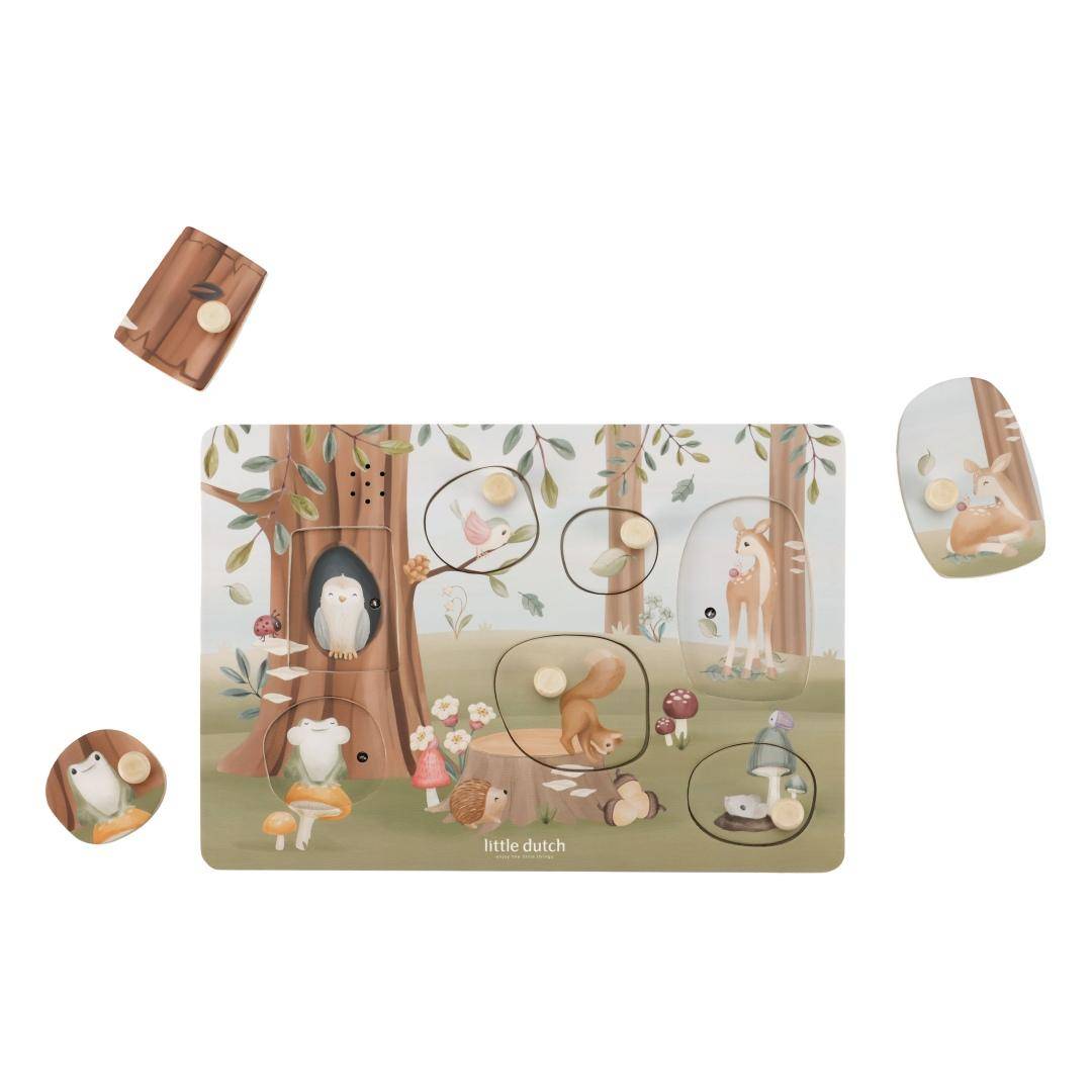 Sound gripping puzzle wood Forest Friends