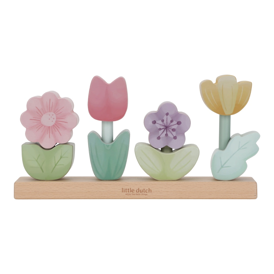 Stacked Flowers Fairy Garden "For Baptism"