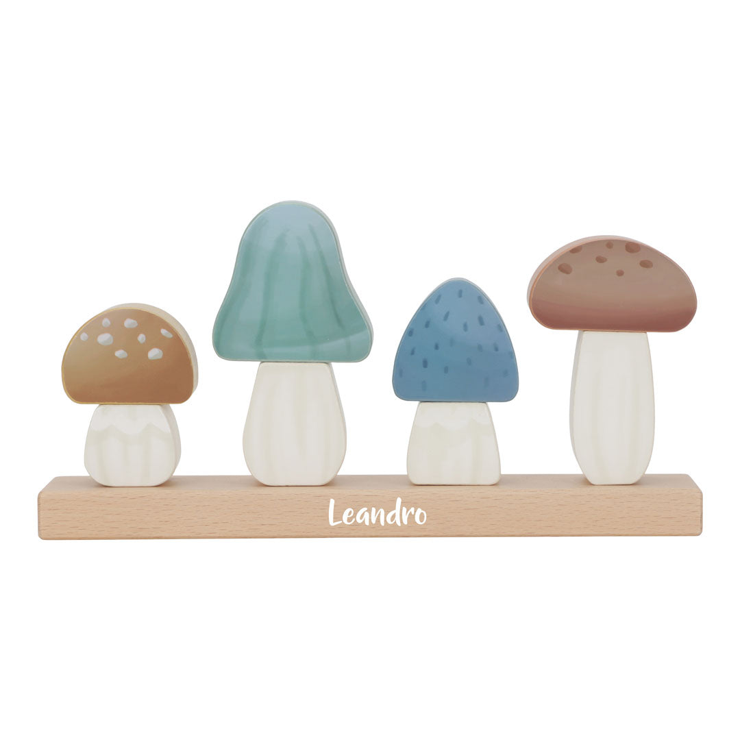 Stapel-Pilze Forest Friends personalisiert – Geschenk zur Geburt