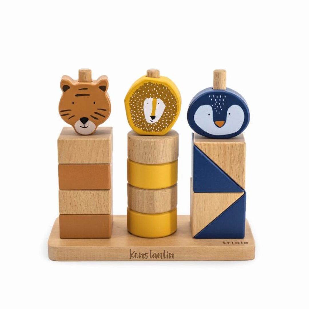 Stacking game with animals, laser-cut | Trixie