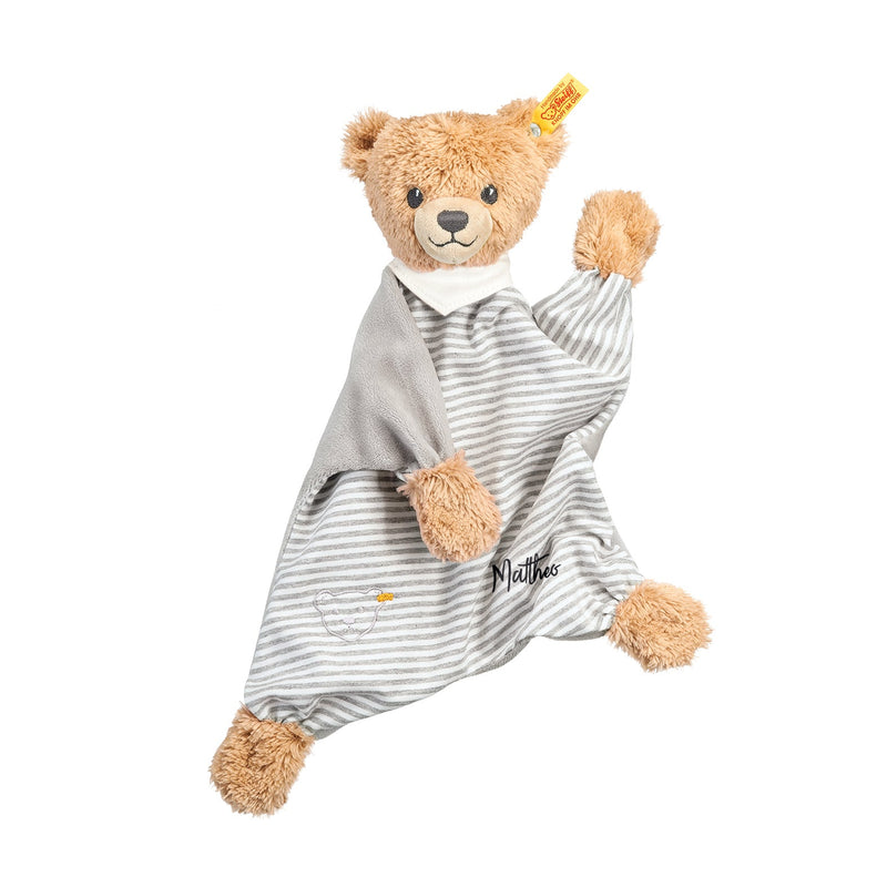 Comfortable blanket Sleep Well Bear, gray 30 cm | Steiff
