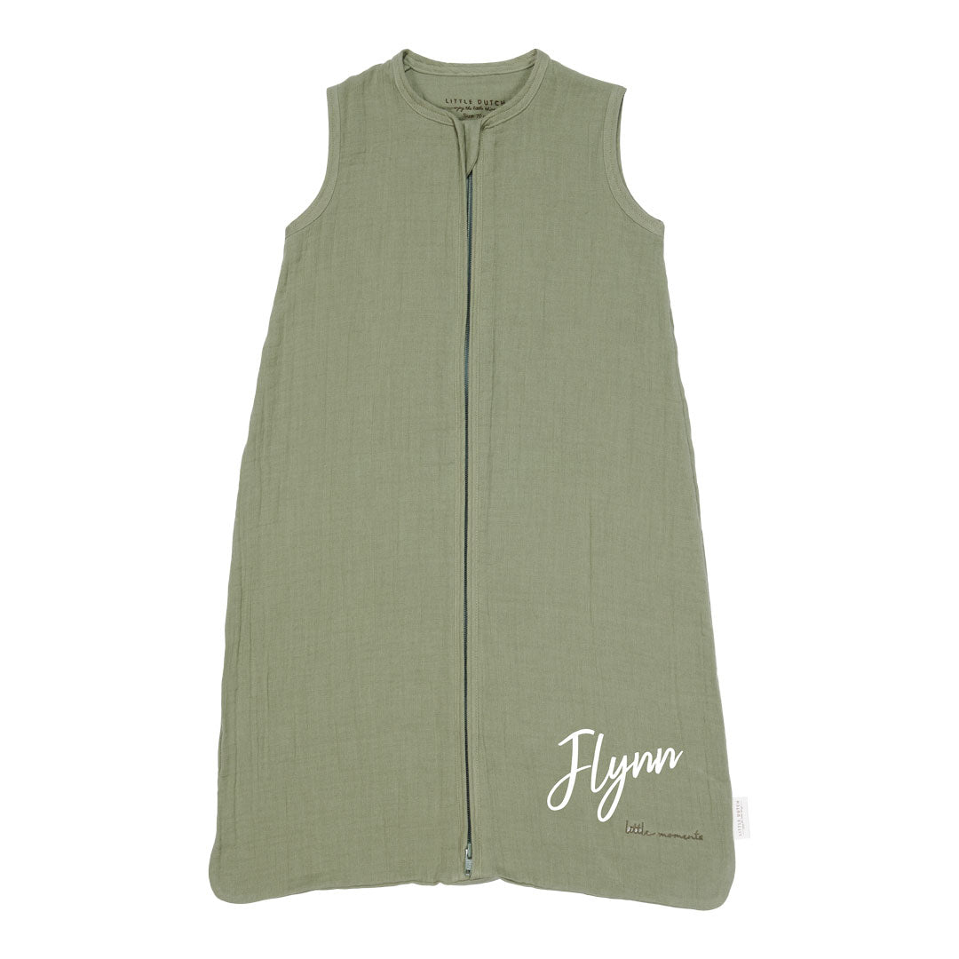 Summer Sleeping Bag Muslin 90 cm Pure Olive
