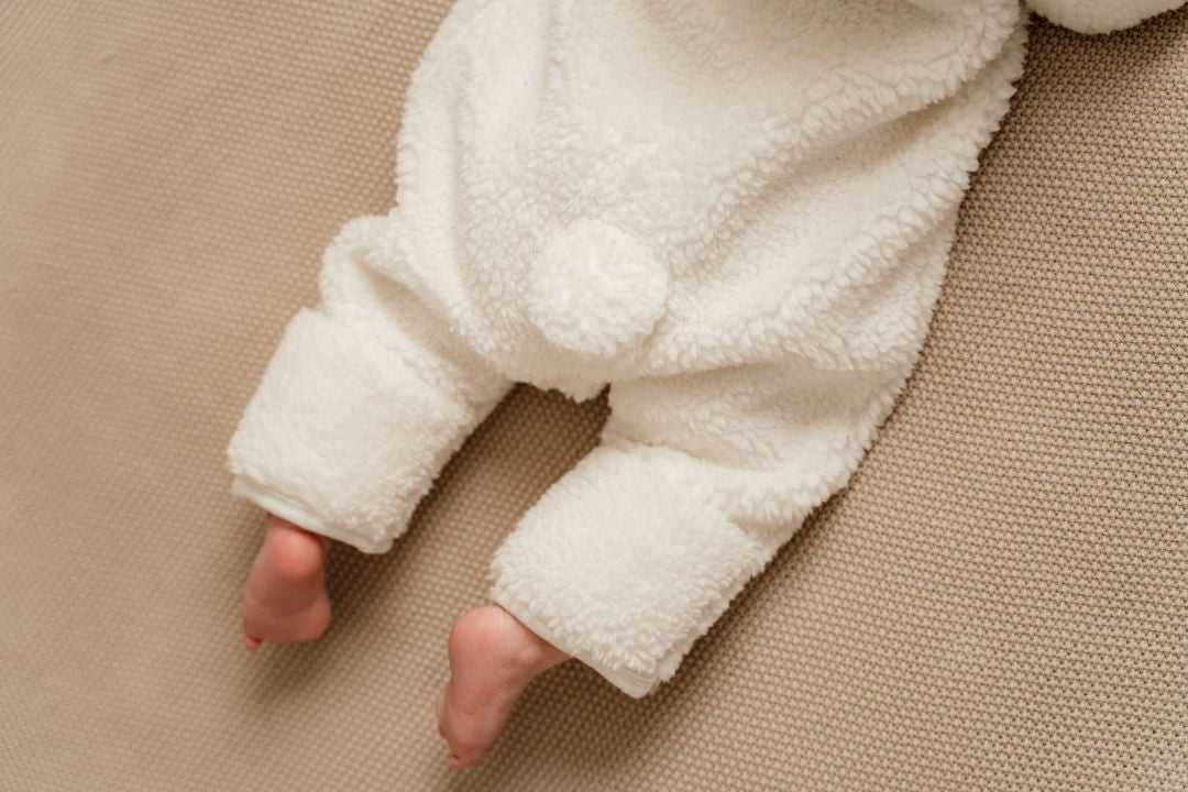 Teddy-Strampler Baby Bunny, Off White | Little Dutch