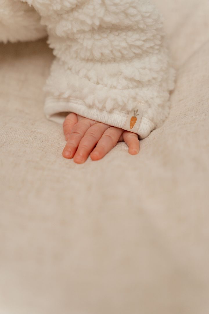 Teddy-Strampler Baby Bunny, Off White | Little Dutch