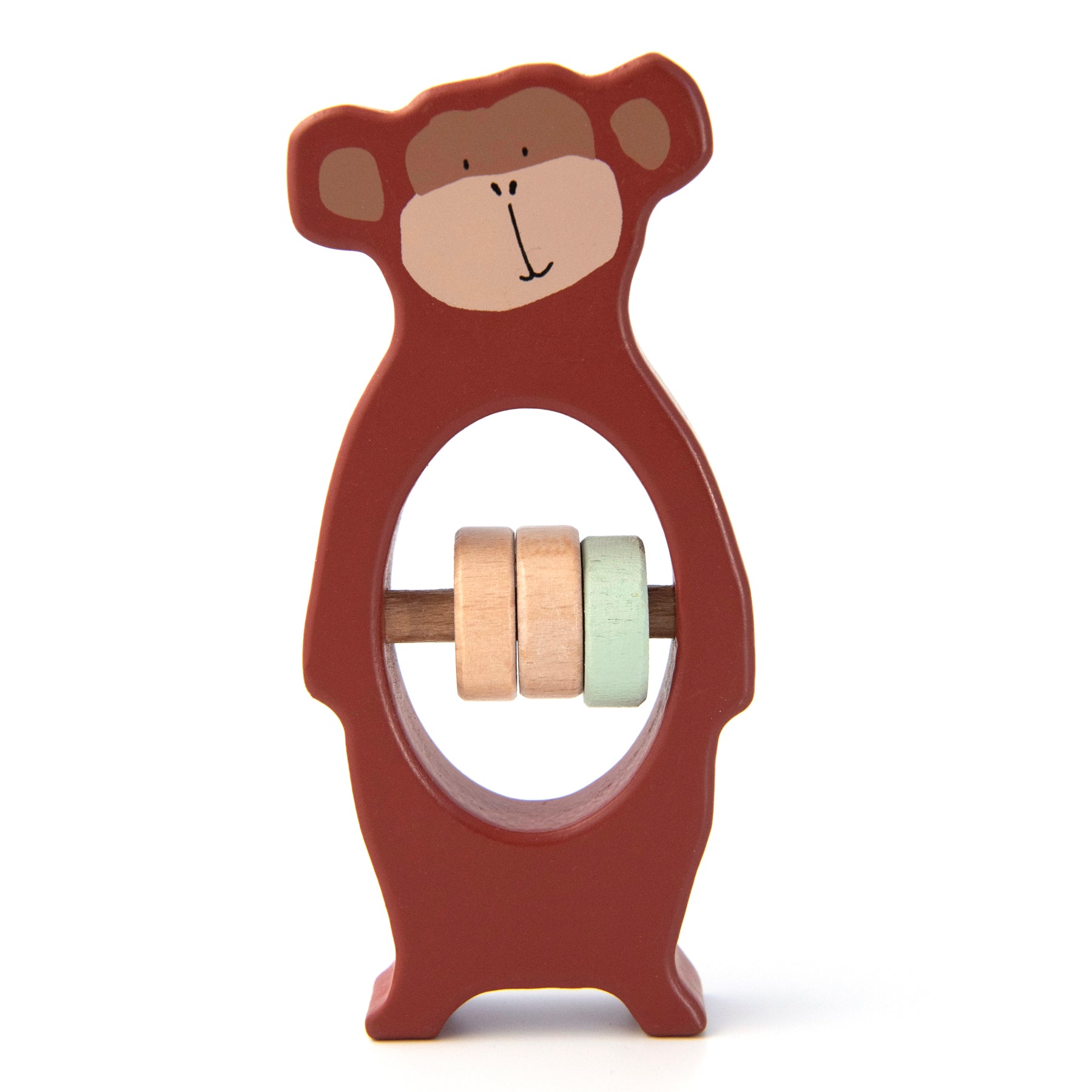 Wooden Rattle - Mr. Monkey | Trixie