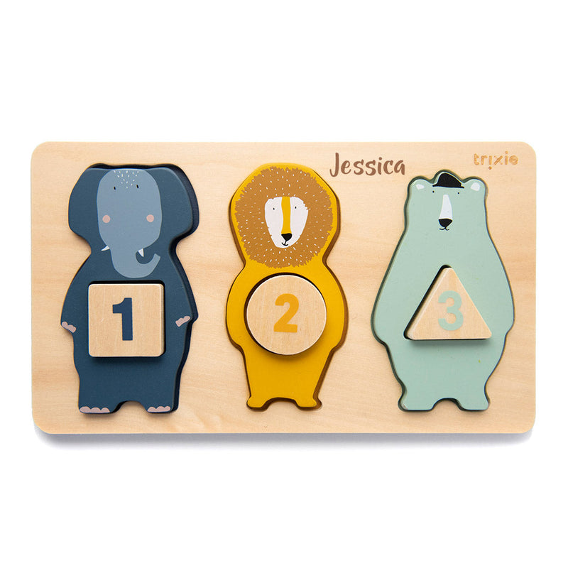 Wooden Number Puzzle | Trixie
