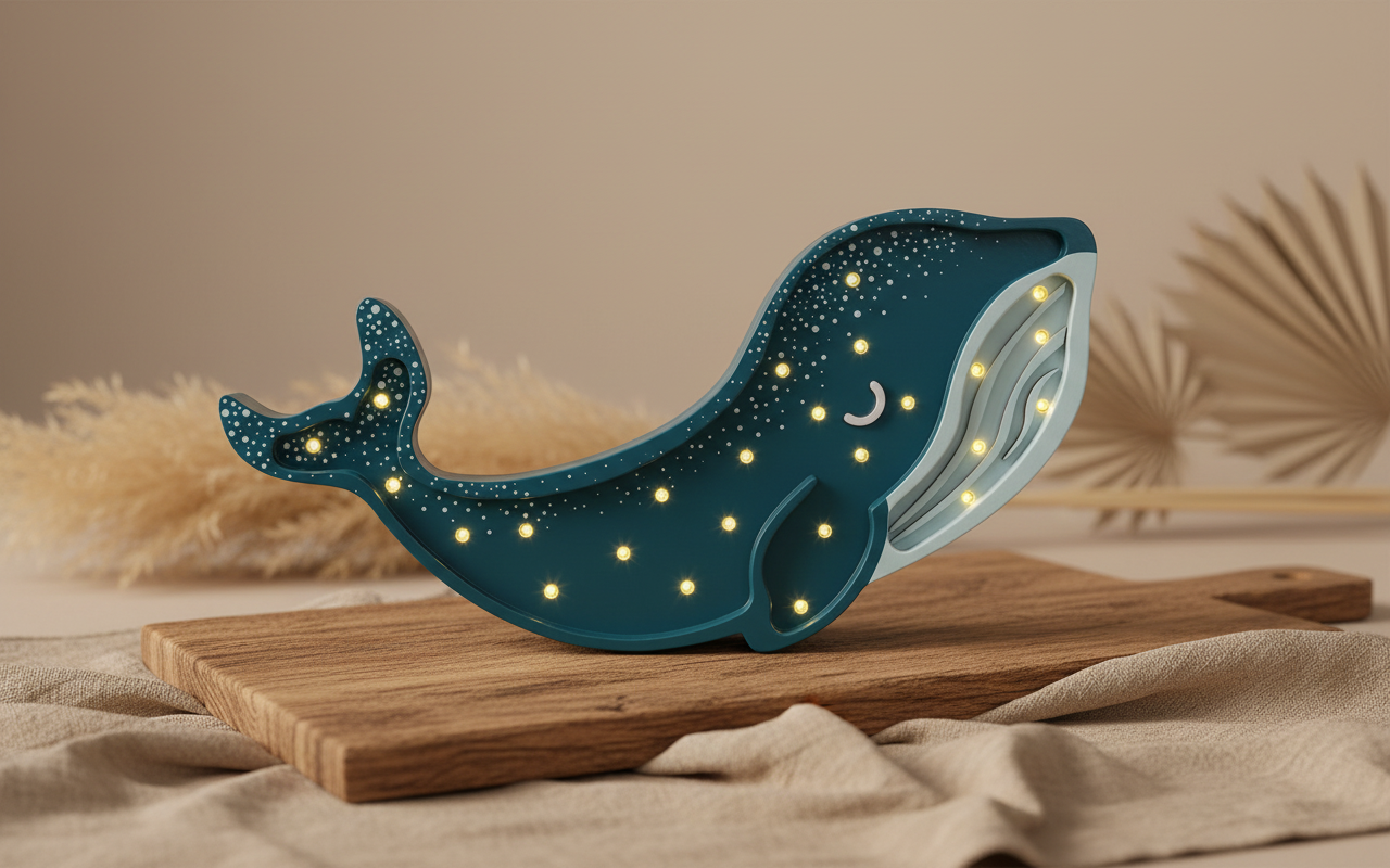 Lampe Wal, galaxie türkis | Little Lights
