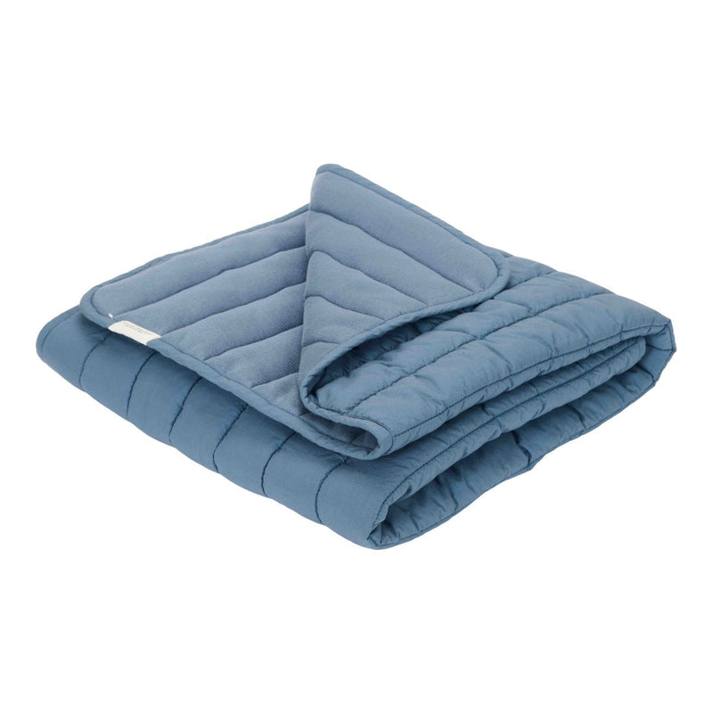 Cradle Bedspread Dark Blue | Little Dutch