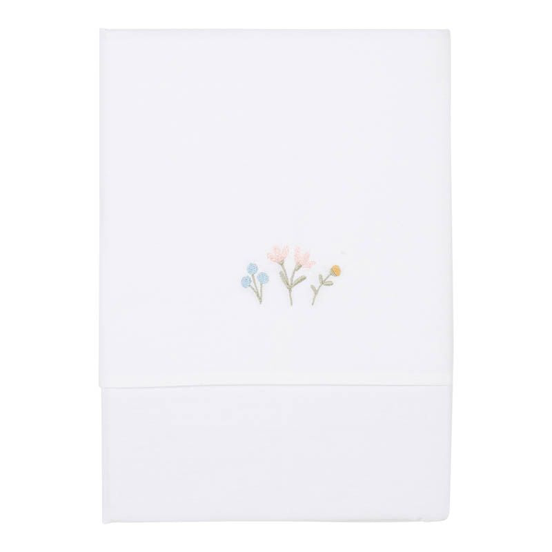 Children's bed sheet Flowers & Butterflies 110 x 140 cm | Little Dutch
