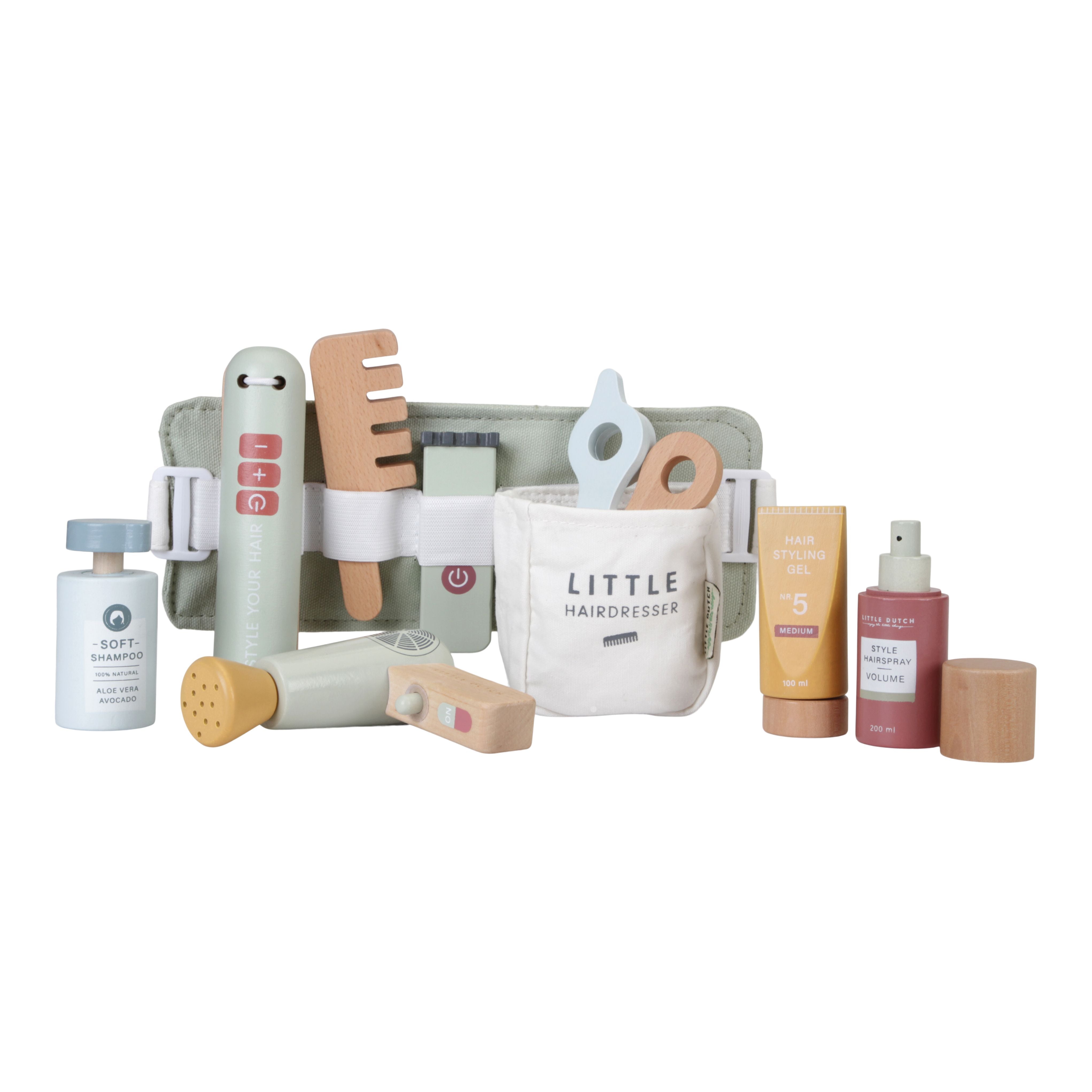 Set de coiffure en bois pour enfants