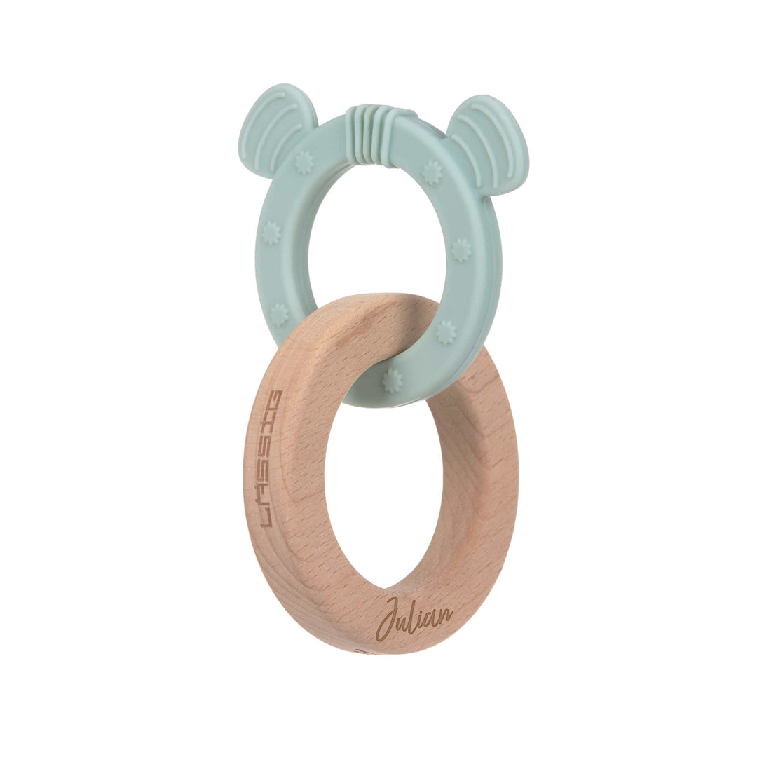 Grasping toy with bite aid for dogs, wood/silicone | Lässig