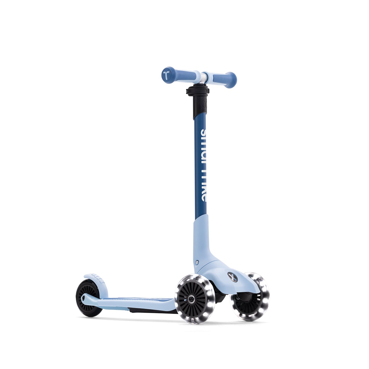 Kinder Scooter in Blau ohne Sitz im klassischen Scooter-Modus mit stabilen Rädern für Kinder ab 3 Jahren