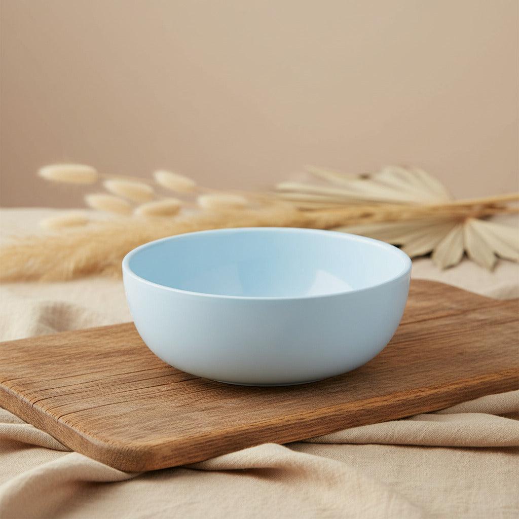 Kinderschuessel mit Forest Friends Motiv fuer Muesli, Brei, Obst und kleine Mahlzeiten zuhause oder unterwegs
