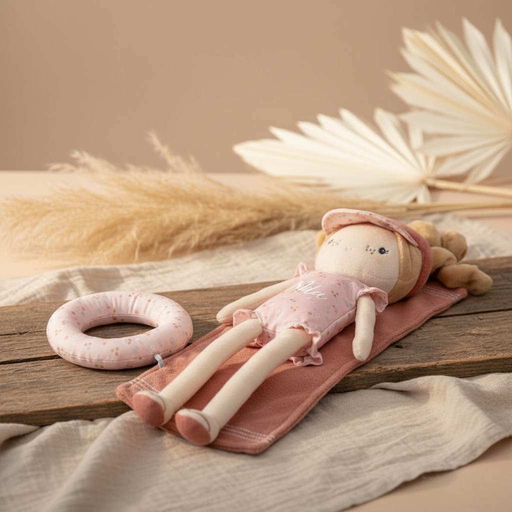 Cuddly doll Mila for cuddling and playing